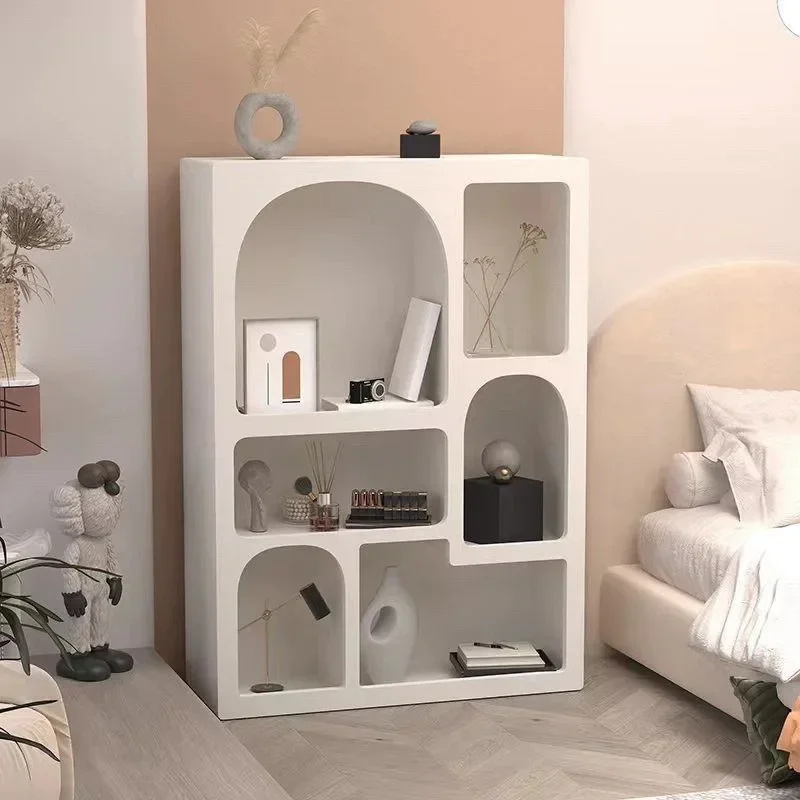 Nordic Cave Cabinet Display Showcase Living Room Storage Shelf Ins Style Bookcase Bedroom Organizer Rack Nightstand