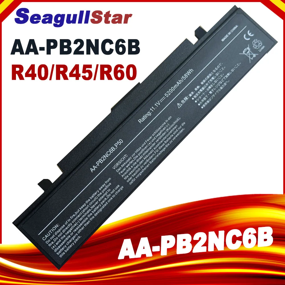 Аккумулятор для ноутбука Samsung R60 R39 R40 R408 R41 R45 AA-PB2NC6B AA-PB2NC6B/E AA-PB2NC6W AA-PB4NC6B AA-PB4NC6B/E AA-PB4NC6W