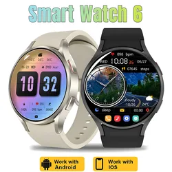 Reloj inteligente deportivo para hombre y mujer, pulsera con llamadas de voz, NFC, Pantalla AMOLED HD, rastreador GPS, para Samsung, 6 Original, nuevo, 2024