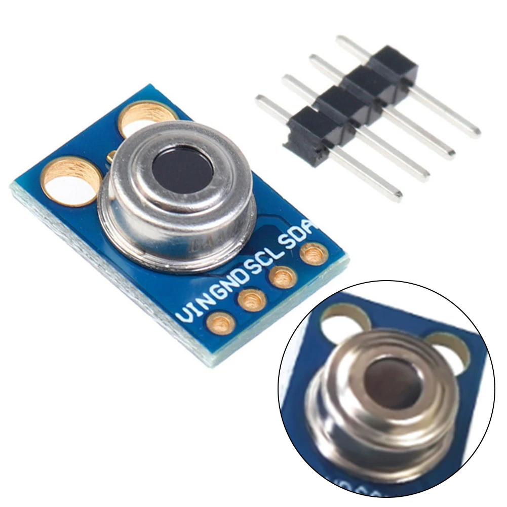 

GY-906-BAA Non Contact IR Infrared Temperature Sensor Module IIC I2C 16.5x11.5mm Metal Instrument Accessery Parts For