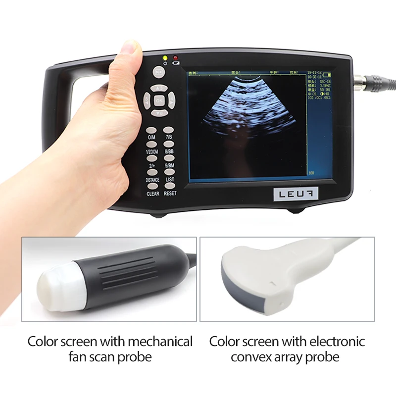 5.6 Inch Screen Portable Veterinary Cattle Ultrasound Scanner  with probes Cow Sheep Horse Ultrasound Pregnancy Testing Machine