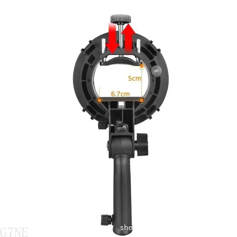 

AP28 S-Type Bracket Handheld Grip Mount Holder Speedlite Adapter Stand for Softbox Snoots Honeycomb Beauty Dish Reflector