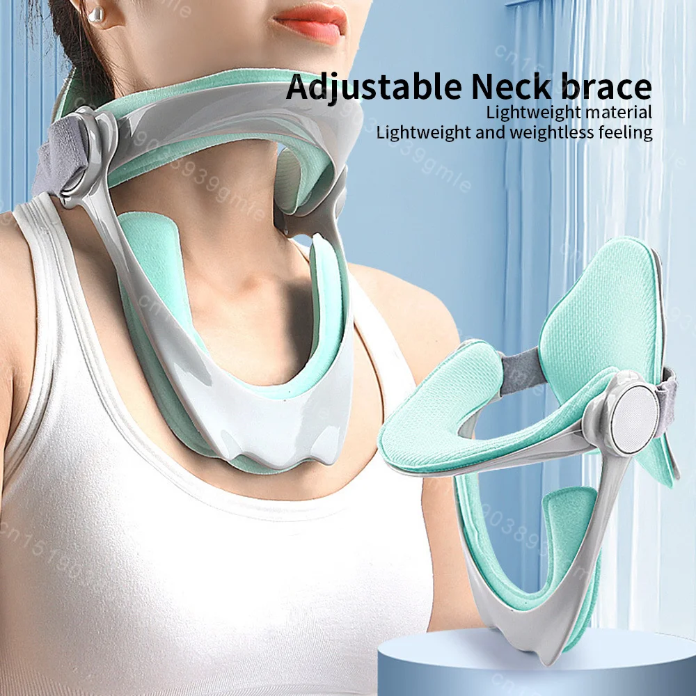 Neck Support Cervical Brace Adjustable Orthopedic Cervical Traction Device Collar Relief Spine Pressure Neck Support Breathable