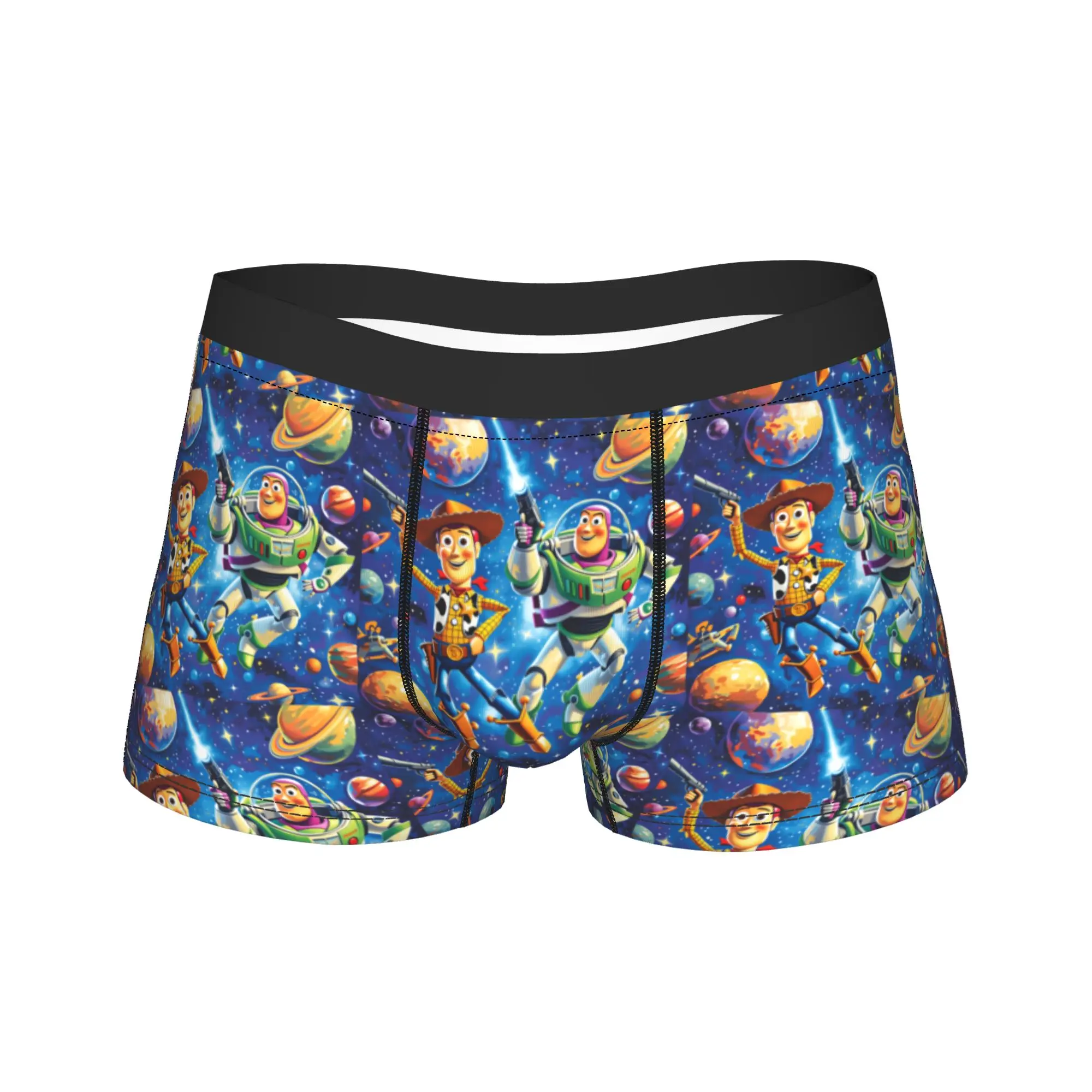 

B-Buzz Lightyears Underwear Sexy Soft Underpants Print Boxer Brief For Male Pouch Large Size Boxer Shorts