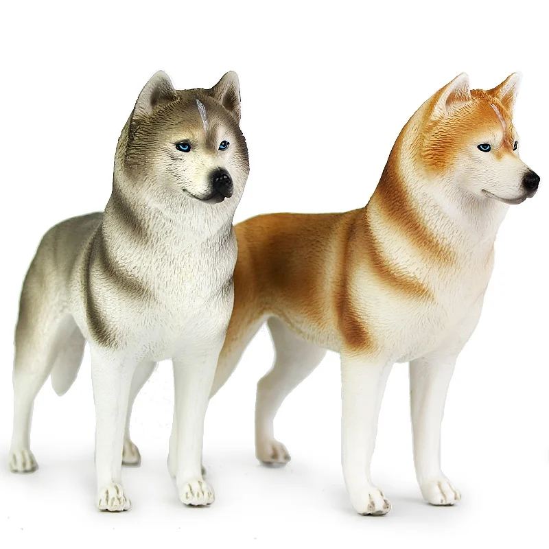 

Husky children's large simulation animal toy model ornaments