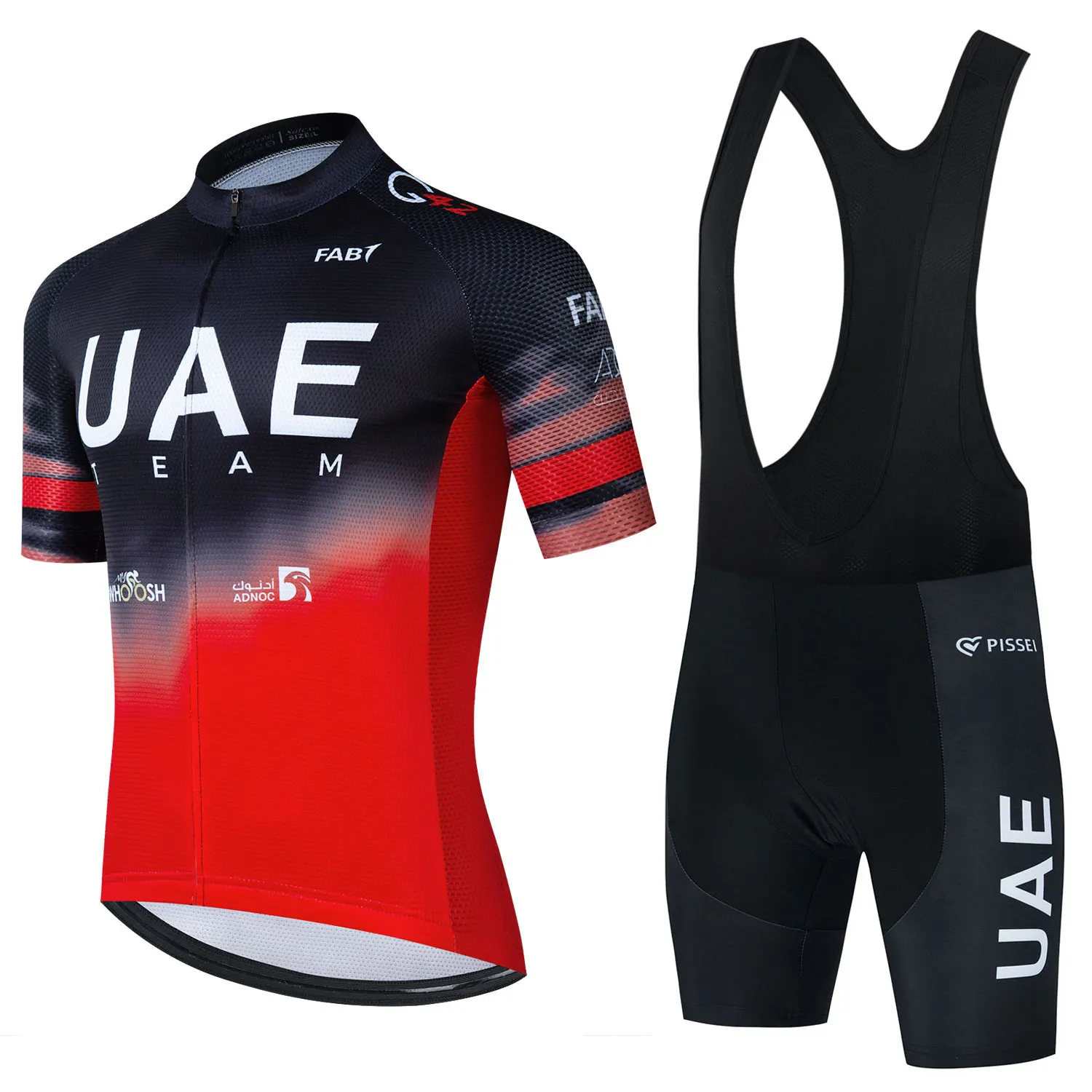2024 Uae Team Summer Ropa Ciclismo Cycling Jersey Sets Men\'s Mountain Bike Triathlon Quick-drying Breathable Bicycle Clothing