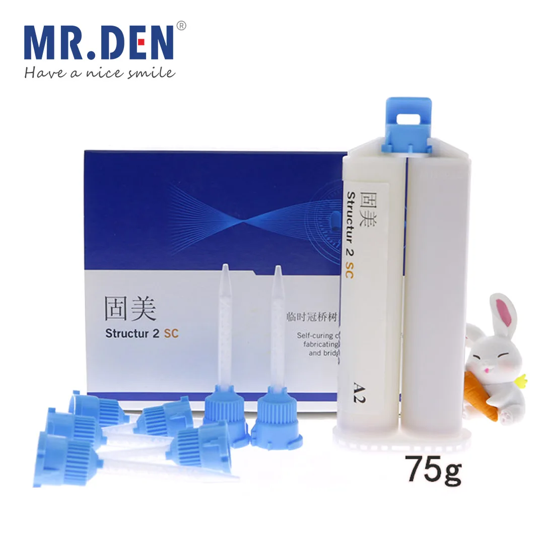 VoCo Structur 2 Dental Temporary Crowns Material Self Curing Auto Mix SC Cartridge Temp Bridges Inlays Onlays Dentistry Products