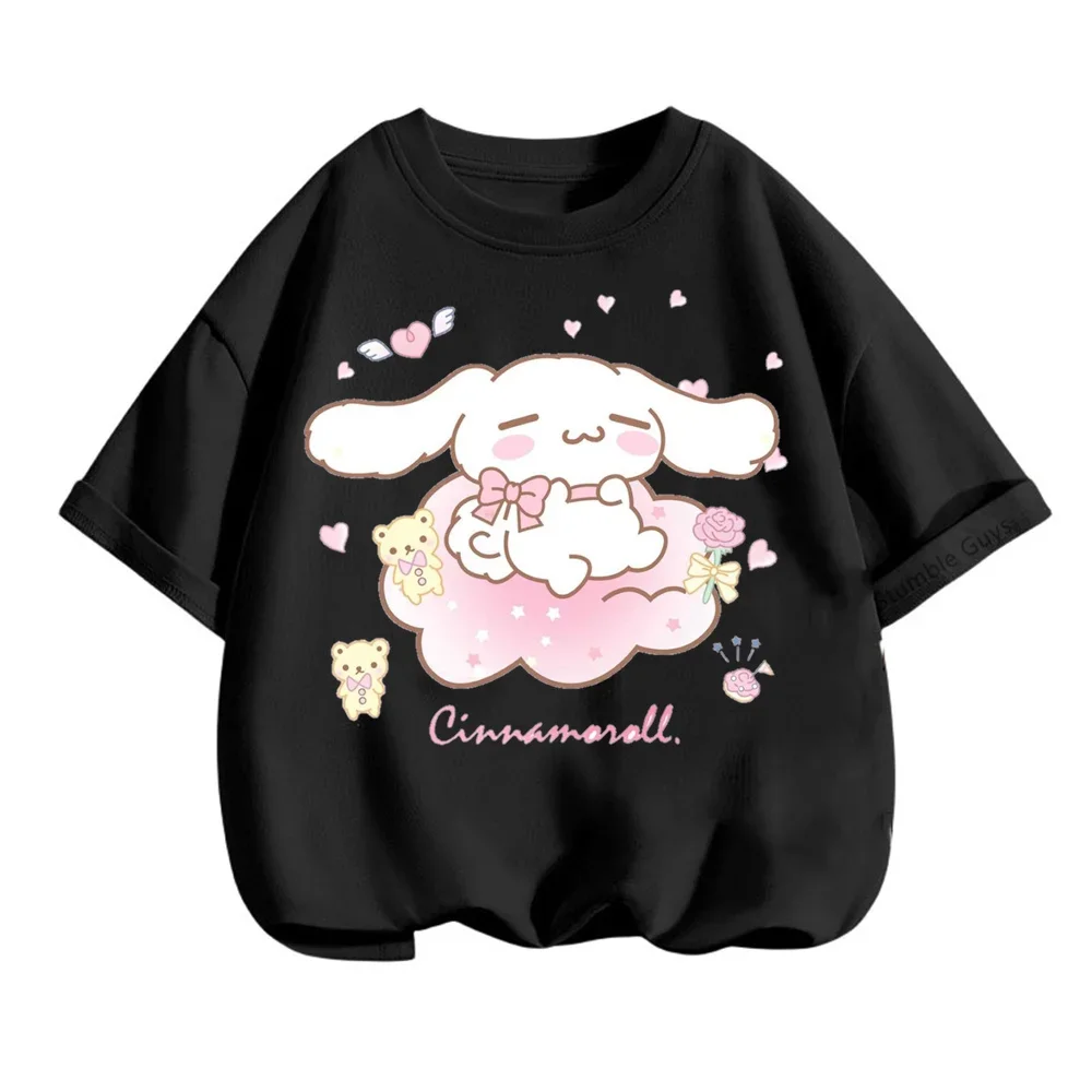 Cinnamoroll  Clothes Girls Clothing Boys Clothes Summer Children Stitch Tshirt Suit