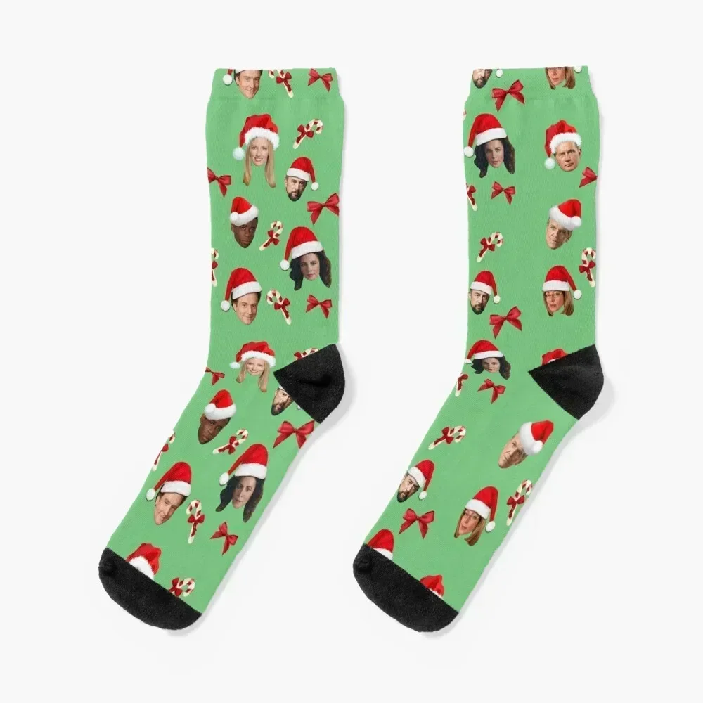 West wing christmas pattern Socks Antiskid soccer shoes man Boy Socks Women's