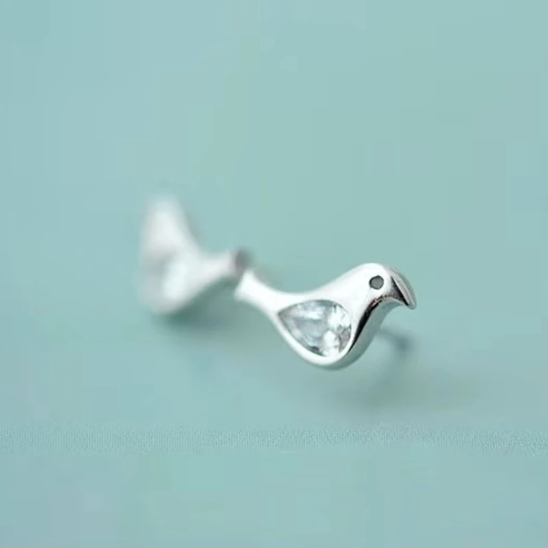 REETI 925 sterling silver bird Stud Earrings for Women Elegant Wedding Jewelry pendientes mujer moda 2019 Brincos