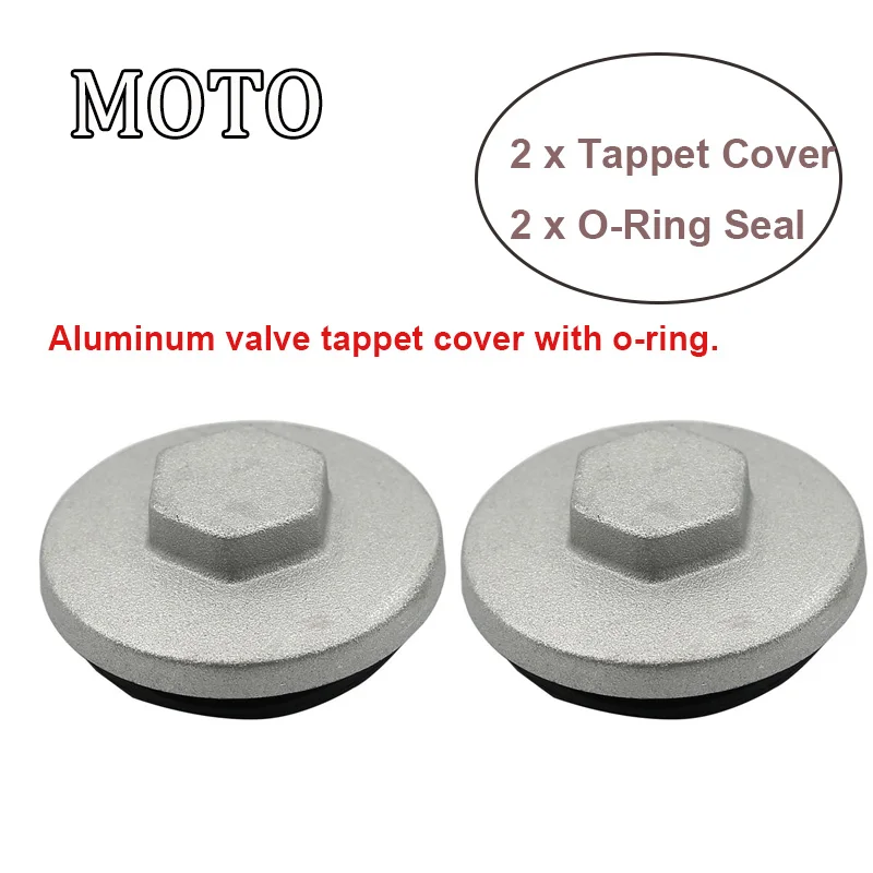 2 set Aluminum valve tappet cover with o-ring For Honda ATC125M ATC200S ATC70 C70 CB1000C CB1100F CB360 CR250R CRF50F CT110