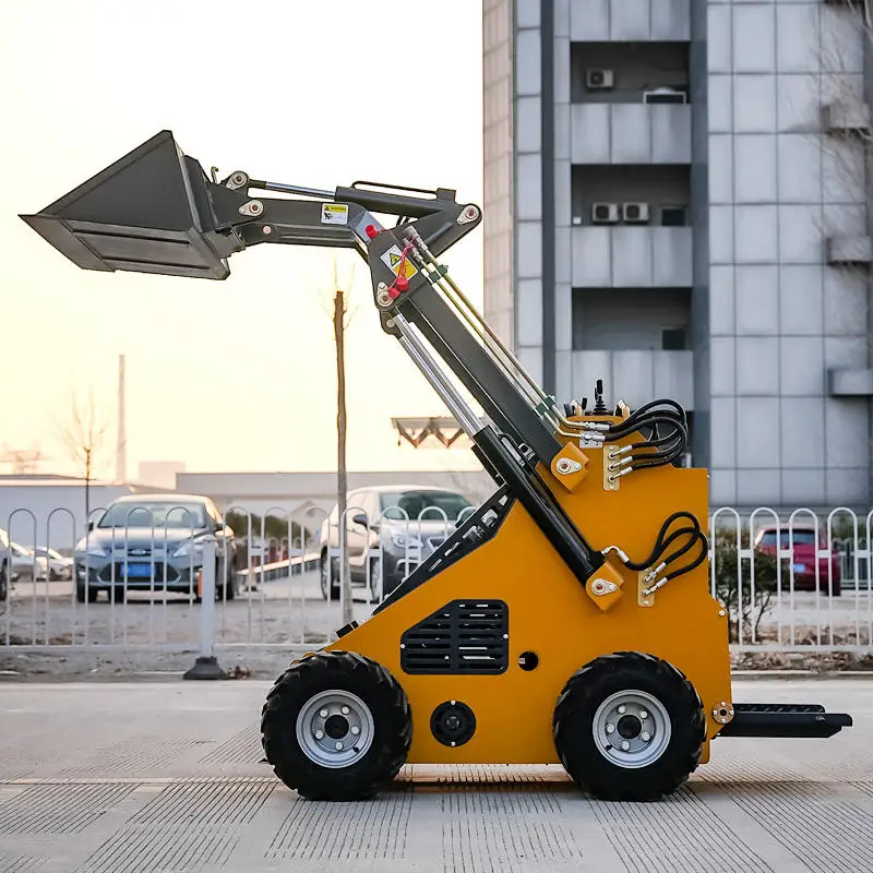 Telescopic Imported Engine Electric Mini Track Crawler 1185kg Mini Skid Steer Loader Front Loader Fully Hydraulic System Cheap