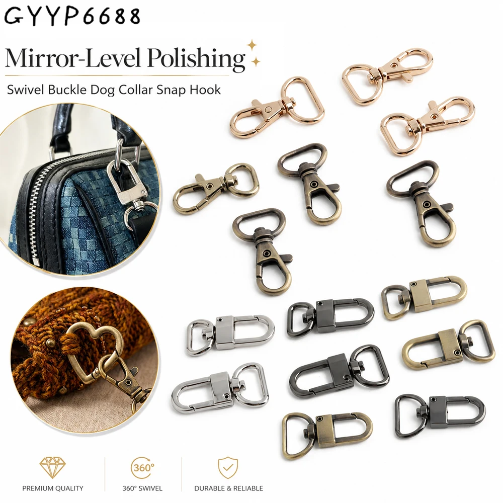 10/30/100PCS 13-25mm Metal Swivel Snap Lobster Clasp Hooks Trigger Clip For Bag Webbing Straps Key Ring Dog Chain Accessories