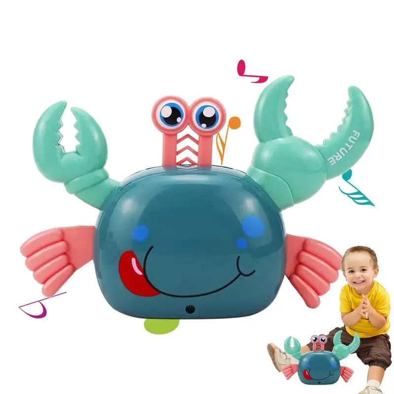 Musical Crawling Crab Kids Toy Crab Electric Toy Musical Walking Robot Toy Funny Lighted Kids Toys For Girls Kids Aged 0-3 Year