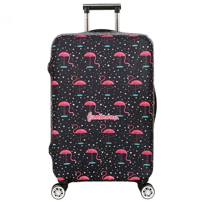 

TRIPNUO Travel Luggage Cover Elastic Trolley Flamingos Suitcase Cover Apply 18-32inch Women's Men's Protect Case Accessories