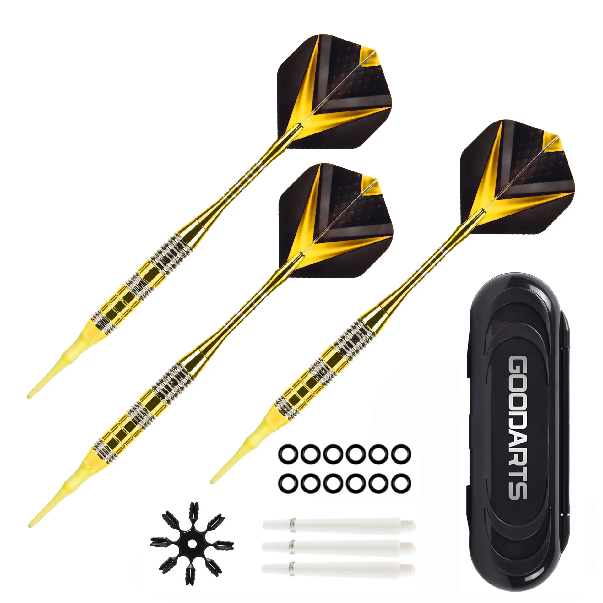 

Набор безопасных дротиков с мягкими наконечниками и защитой, идеально подходит для электронных дартс-таргетов, семейных встреч, вечеринок, развлекательных игр.