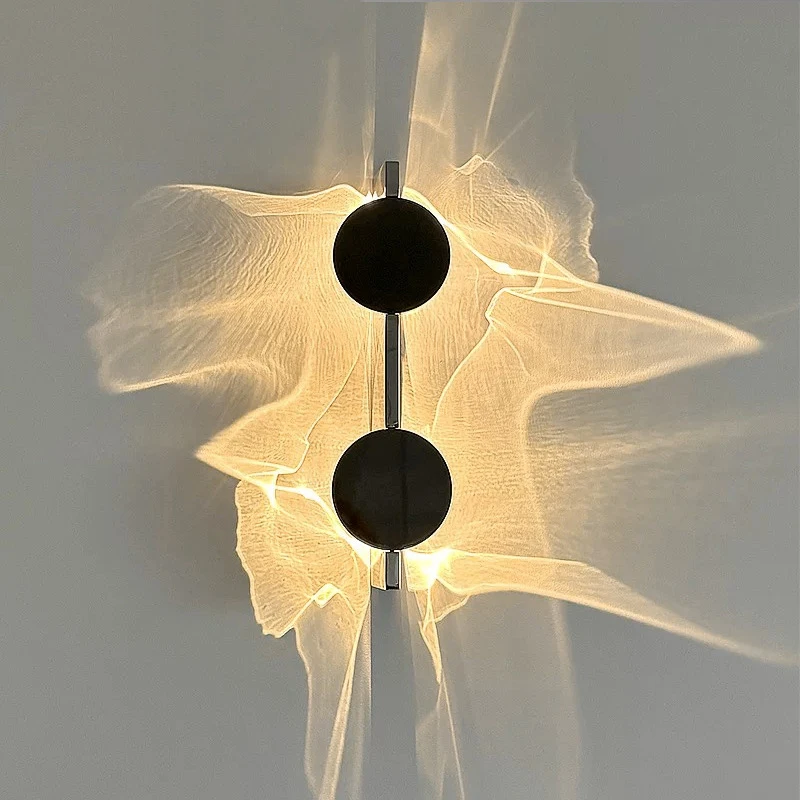 Creative Art Corrugated LED Wall Lamps Bedroom Bedside Shadow LED Wall Sconces Aisle Porch Corridor Atmosphere Wall Light