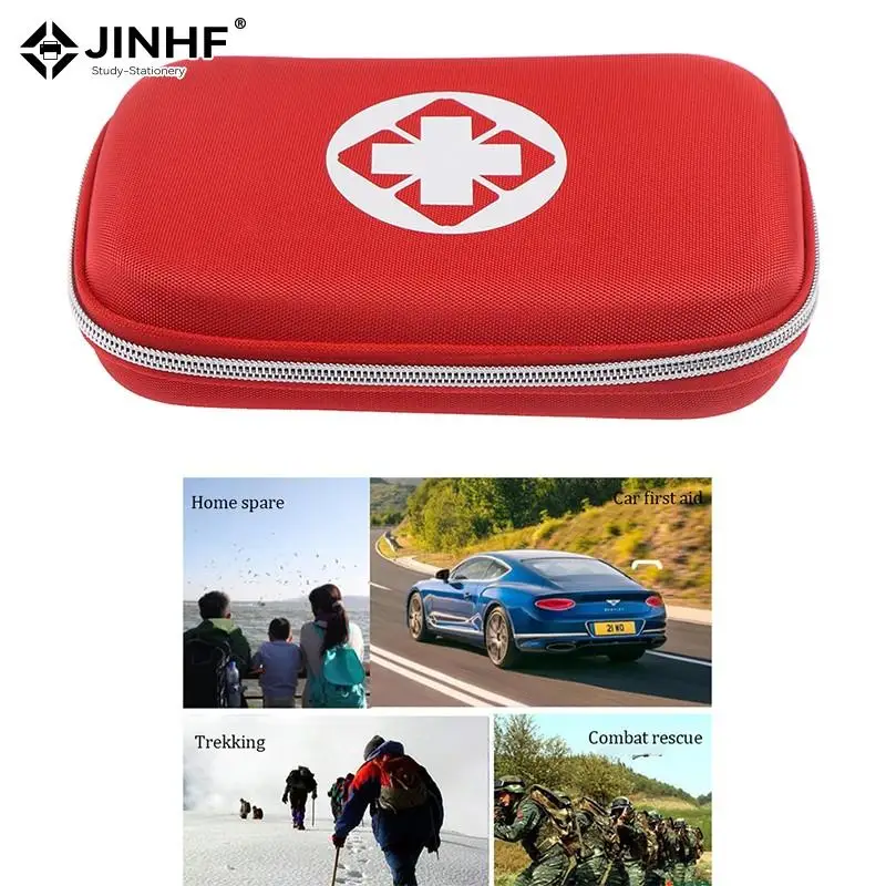 Bolsa antiepidémica EVA para acampar al aire libre, Kit médico a prueba de presión para coche, Kit de primeros auxilios de emergencia, bolsa de almacenamiento médica impermeable, 1 unidad