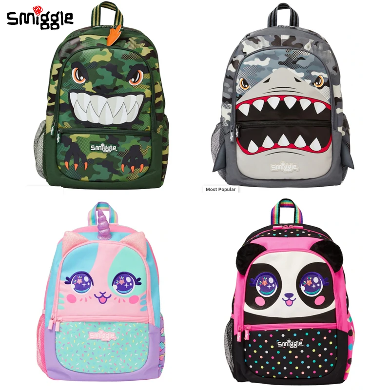 Genuine Australian Smiggle Schoolbag Students Large Capacity Cartoon Backpack Children's Outdoor Backpack Student Gift