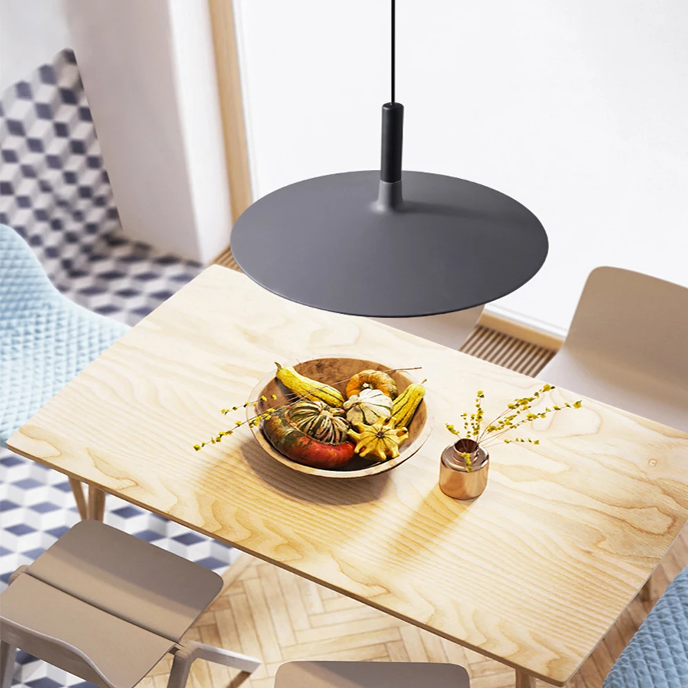 Nordische Minimalistische Farbige Metall-LED-Pendelleuchte in UFO-Form für Esszimmer, Küche und Wohnzimmer Dekorative Hängelampe