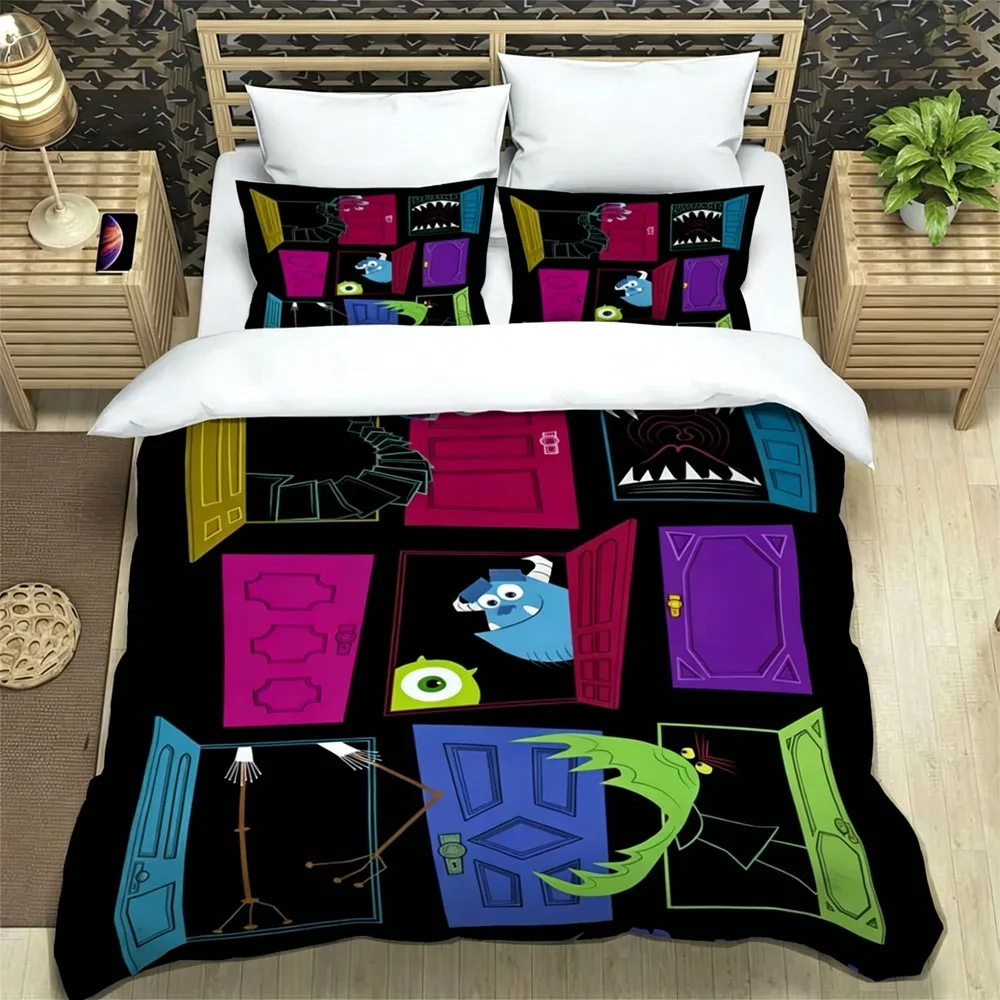 set-copripiumino-monster-university-set-biancheria-da-letto-monster-power-copripiumino-morbido-e-federe-singole-doppie-queen-king