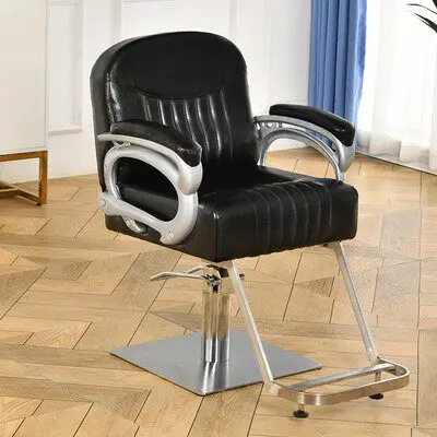 Lifting swivel barber chair vintage style beauty salon hairdressing chair stable high-end peluquería commercial furniture