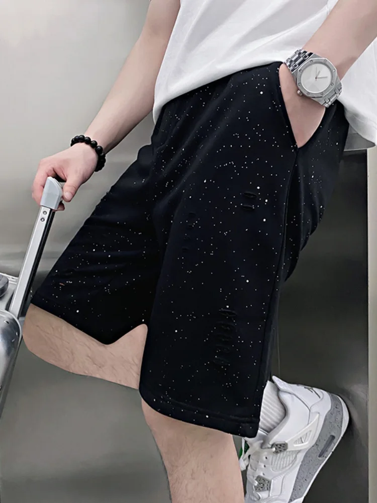 

Повседневные мужские баскетбольные шорты, летние тонкие быстросохнущие дышащие брюки длиной до колена, молодежная спортивная одежда, легкая и удобная.