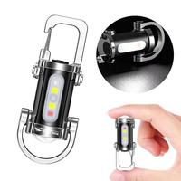 LED Keychain Flashlight Multifunctional COB Work Light Keyring Practical Inspection Light Key Chain For Outdoor Activities