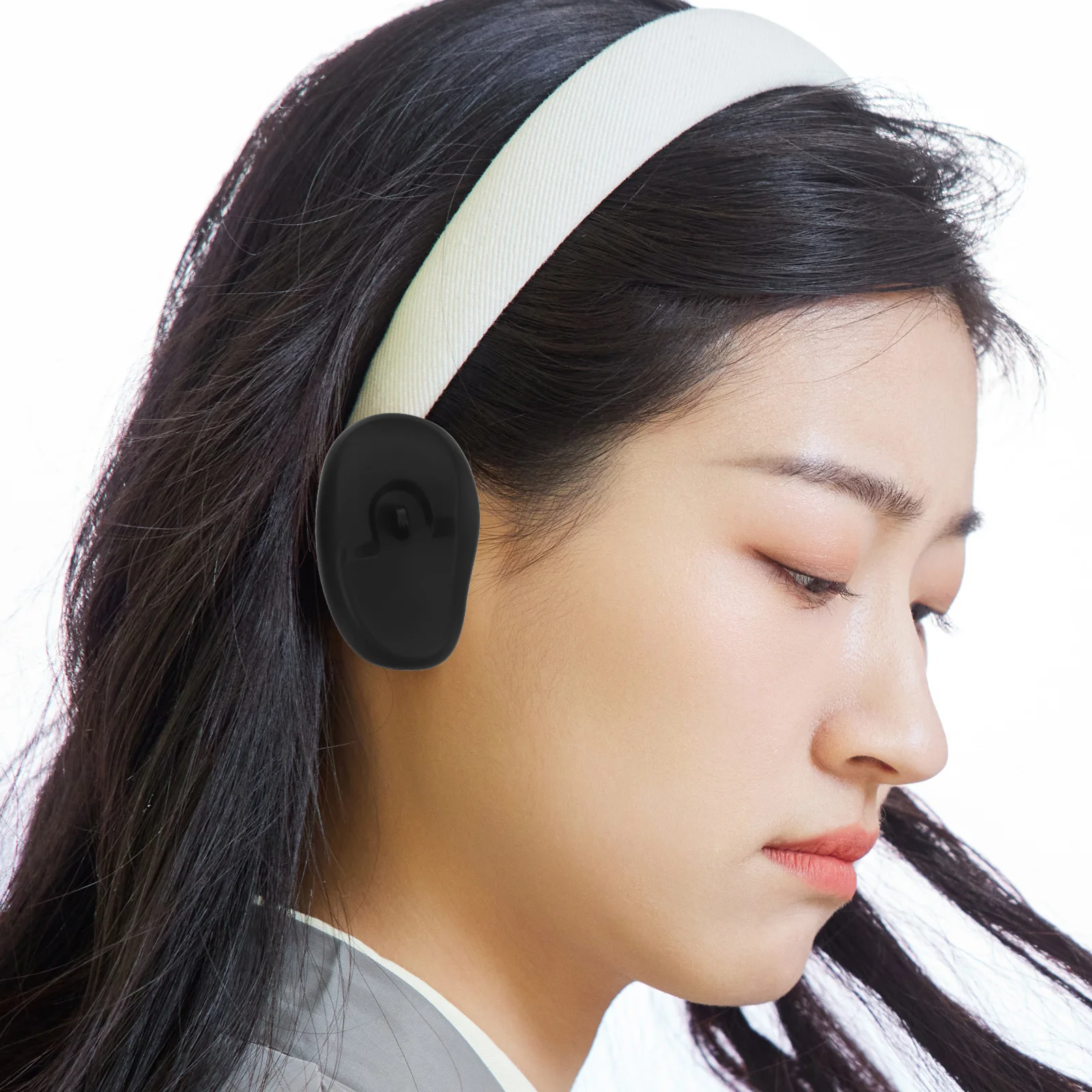 6Pairs Hair Coloring Ear Protectors Silicone Waterproof Soft Earmuffs for Hair Dye Salon Home Bathing Shower Caps - Image 6