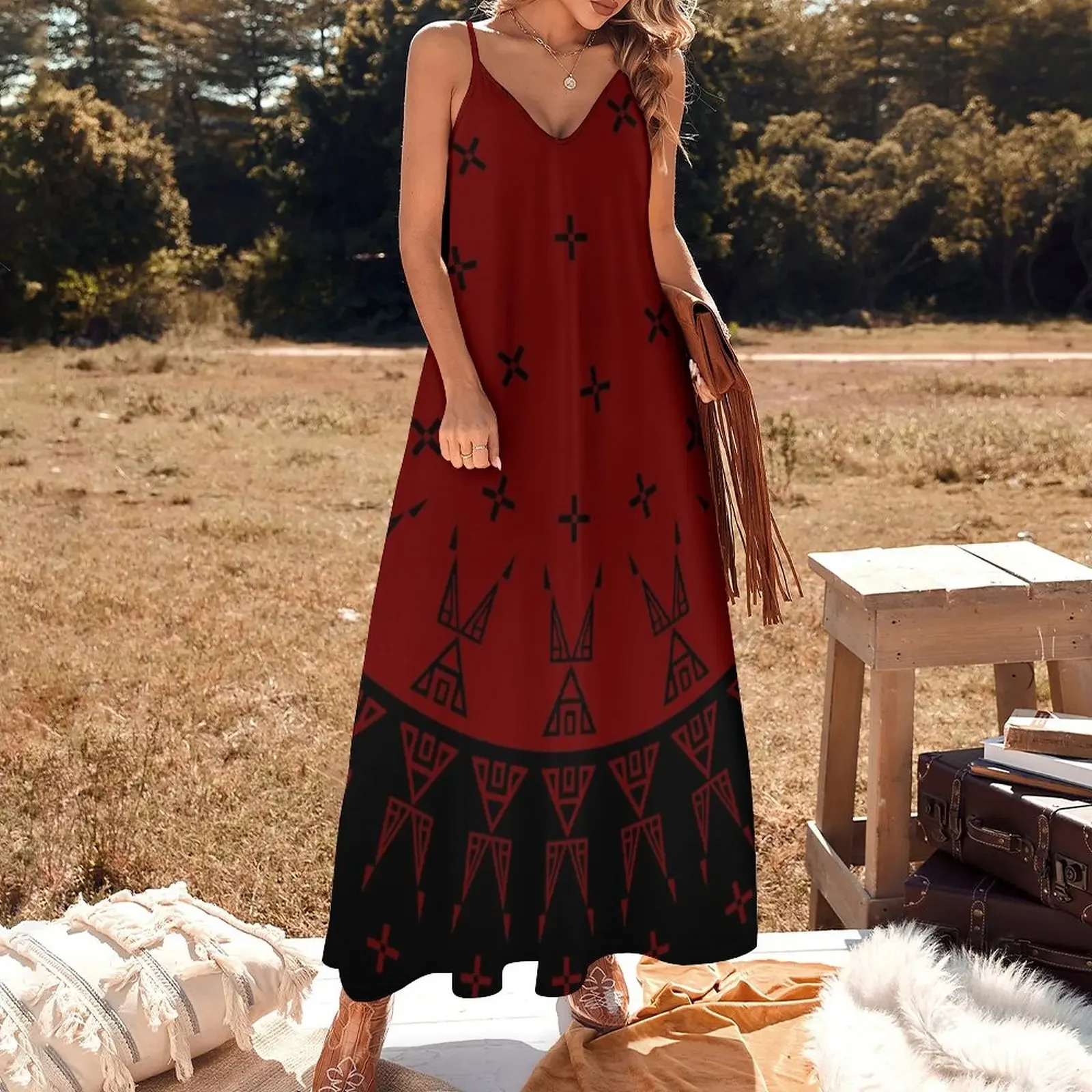 Night Stars (Maroon) Sleeveless Dress elegant party dresses for women 2025 Cocktail of dresses