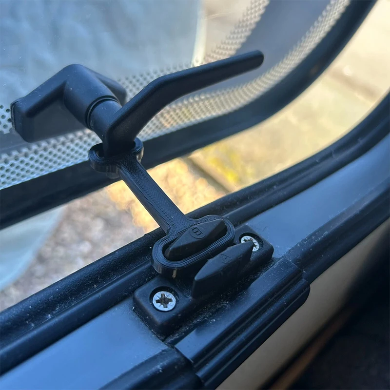 

1/2/4PCS Fit For Polyplastic Easyinstall Durable Caravan Window Safety Plastic Lock Accessories RV Window Ventilation Limiters