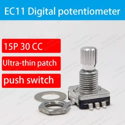 EC11 encoder rotativo potenziometro digitale interruttore a pressione 360 rotativo 30 cc15p