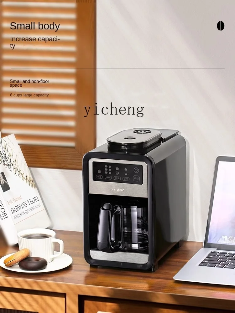 Cafetera Automática cc28, Pequeña, Doméstica, Mini, con Molinillo Integrado para Granos de Café, para Oficina