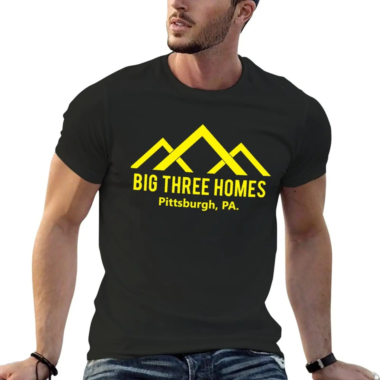 Big Three Homes (yellow 1) - This is Us T-shirt blanks boys whites heavyweights summer tops men workout shirt