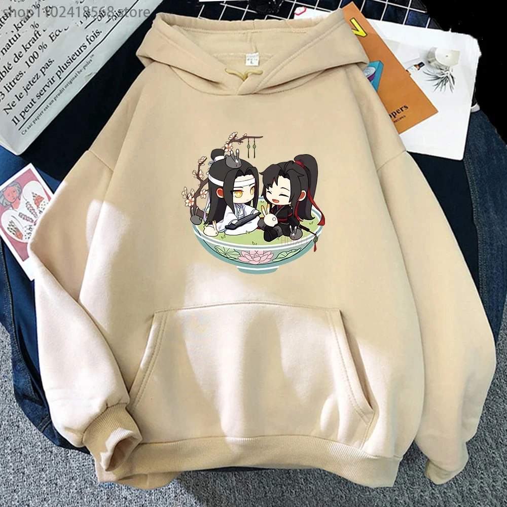 Mo Dao Zu Shi Hoodie Anime Catoon Sweatshirt Lan Wang Ji Wei Wu Xian Streetwears Women Hoody Kawaii Casual Loose Female Clothes