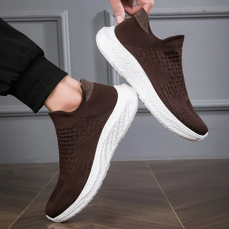 

YRZL Non Slip Shoes Men 2025 Breathable Lightweight Safety Workout Shoes for Men Comfortable Walking Running Sneakers Anti Slip