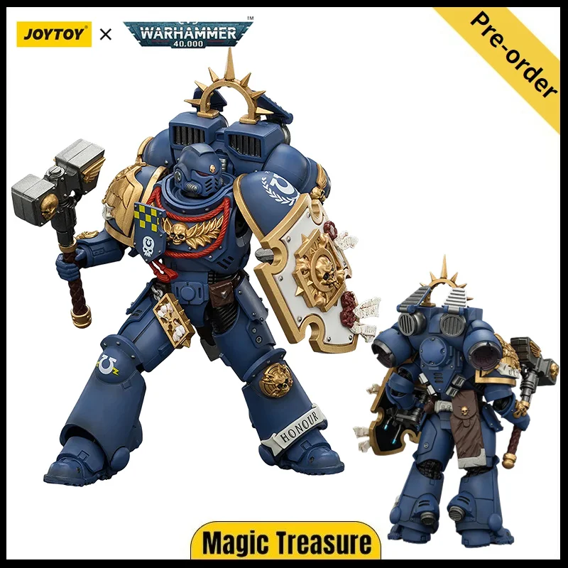 

【Pre-sale】JOYTOY Warhammer 40K Ultramarines Captain with Jump Pack and Relic Shield 1/18 Anime Figure