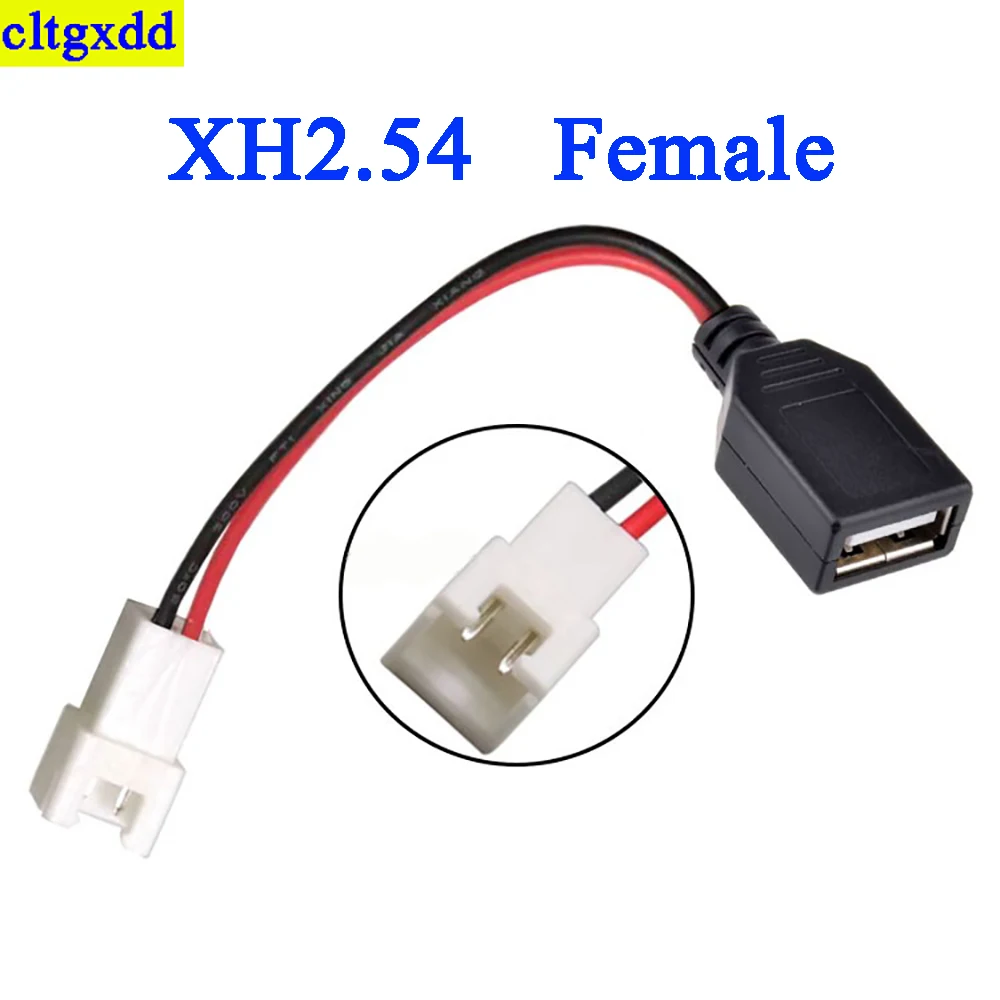 Cltgxdd 1piece USB hogy XH2.54/PH2.0 Apaállat Nőnemű dugasz socken csatlakozó 2P Kivezetés Vezeték 2-core áram USB socken a-type DIY készlet