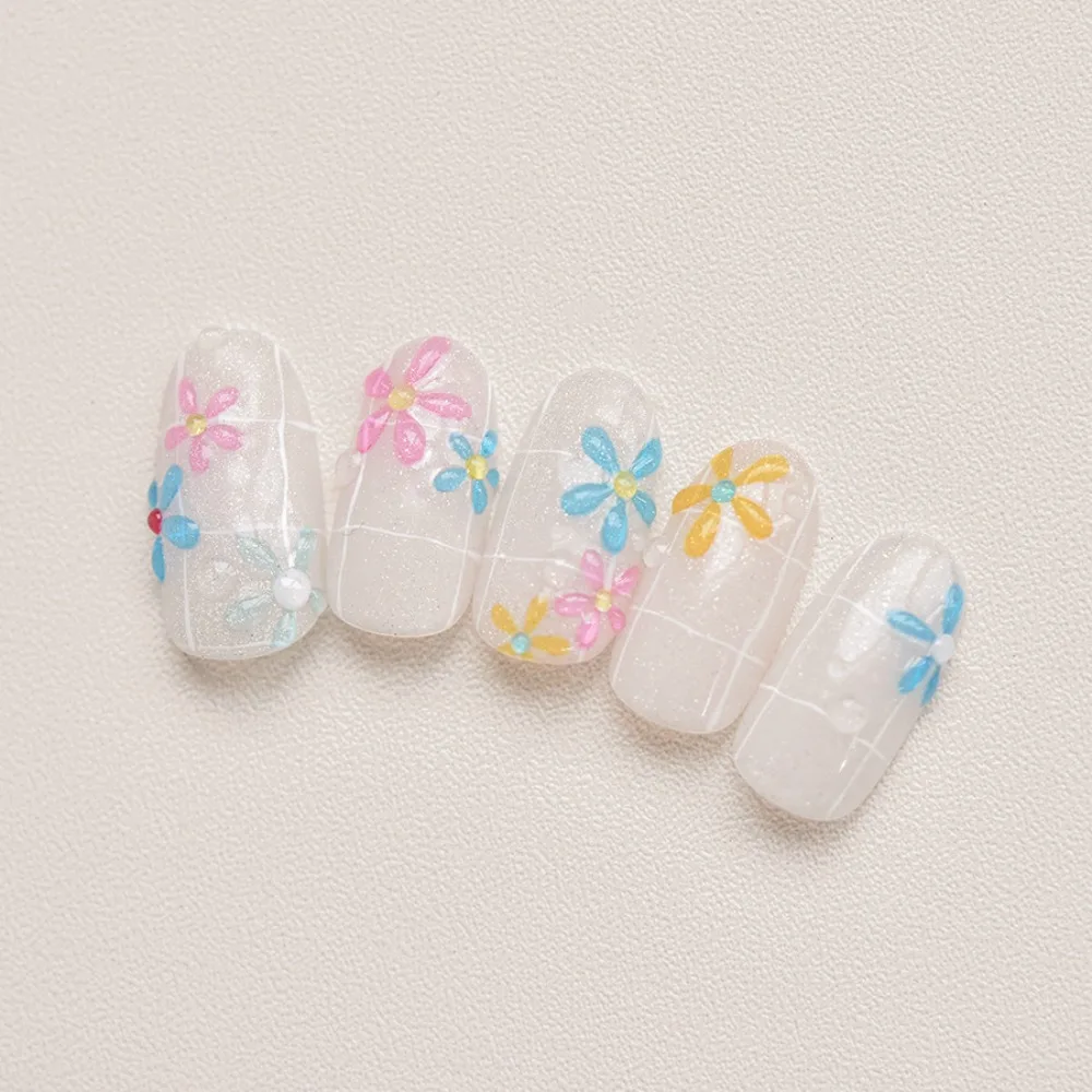 Lotus Jelly Flower Nail Stickers 5D Embossed Stickers Camellia Diamond Flower Nail Decals Nail Supplies Nail Accessories