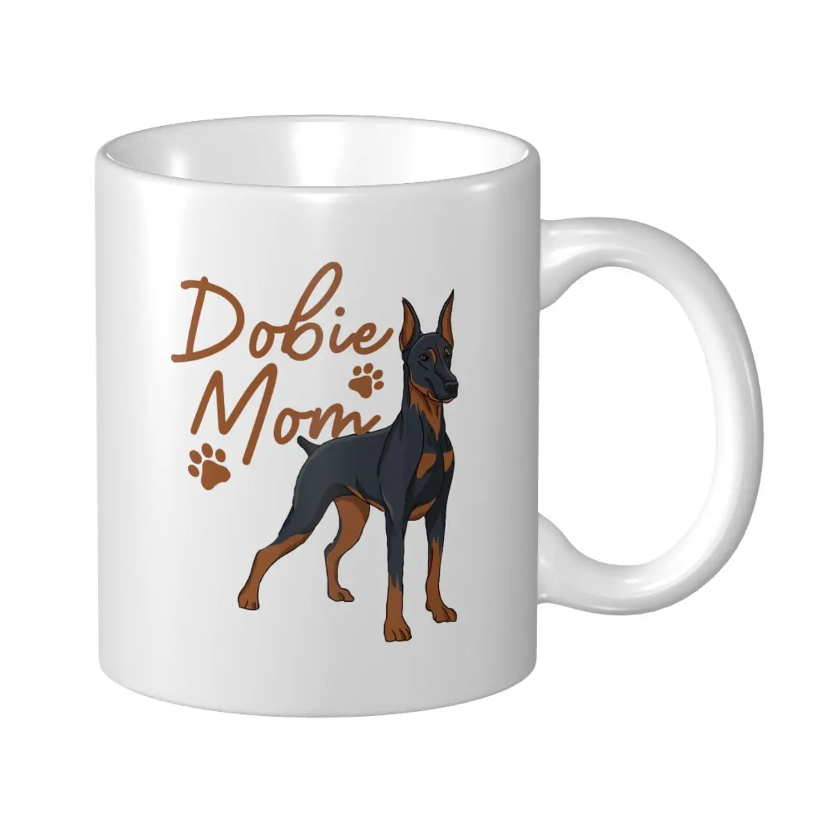 Mark Cup Mug Cool Doberman Mom para mujeres niñas madre Doberman Pinscher tazas de café té leche taza de agua tazas de viaje Oficina hogar