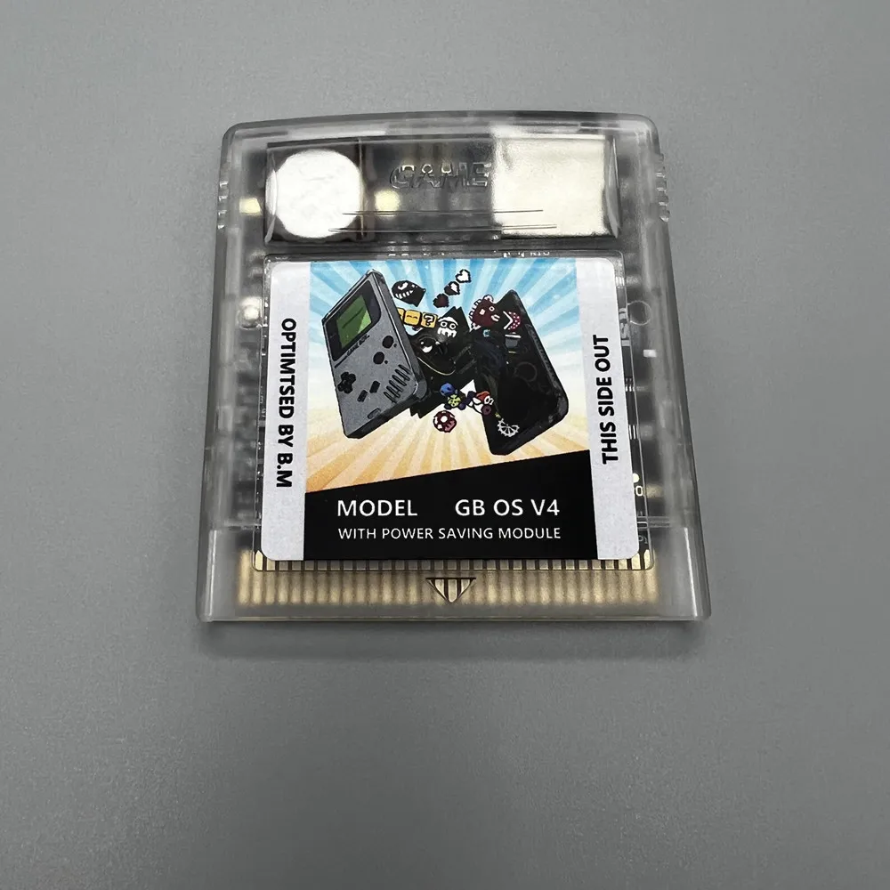 2750 Games in One OS V4 Custom Game Cartridge Card for Gameboy-dmg GB GBC GBA Game Console Power Saving Version.