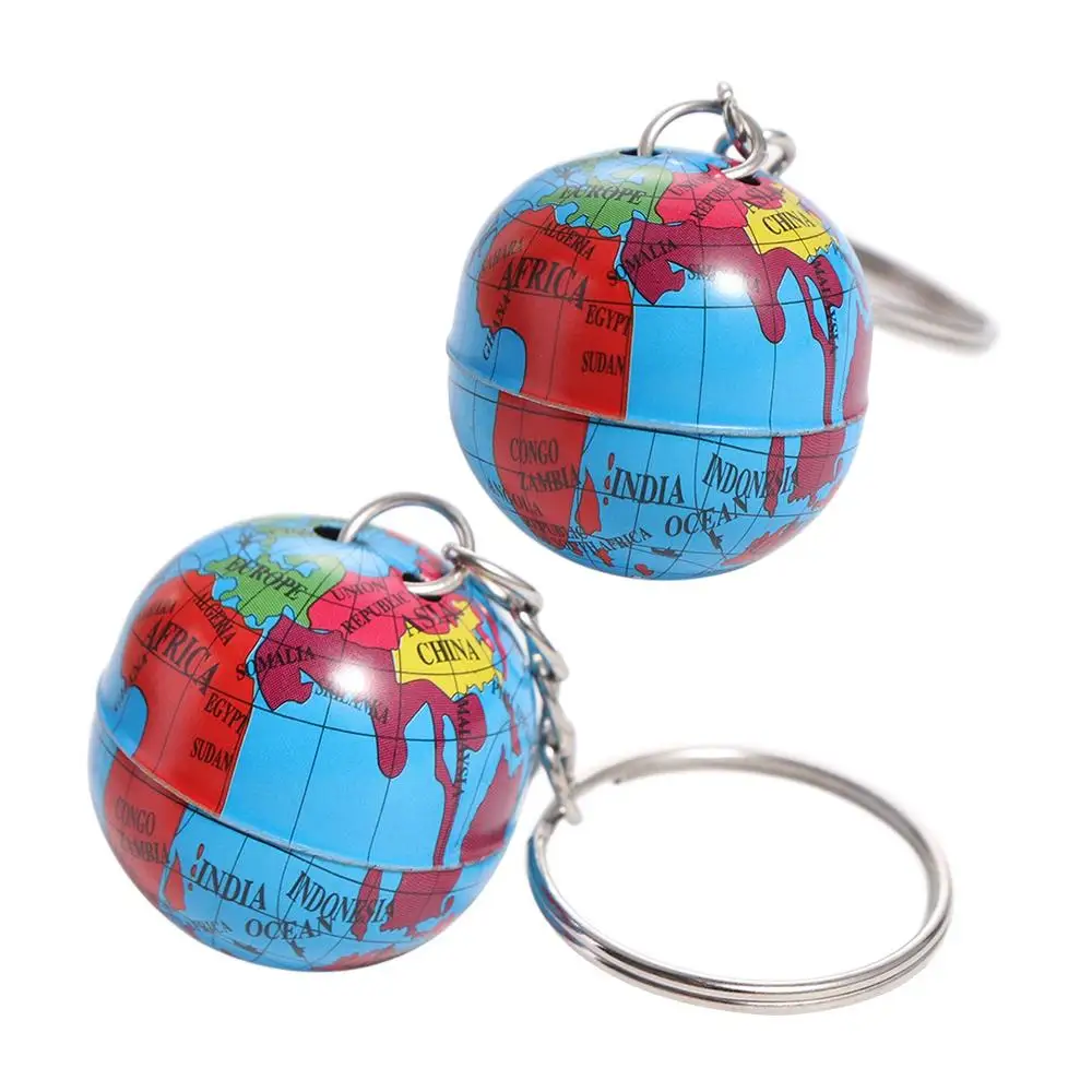 Art Pendant Newest Globe Keychains Mini Geography Earth World Key Pendant Planet Earth Handmade Planet Keyring Hanging Pendat