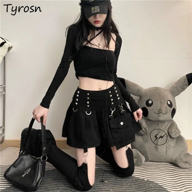 Jeans Women Summer Daily All-match Y2K Streetwear Chic Temperament Simple Spliced Sexy Full-length Vintage Casual Fit Trendy New