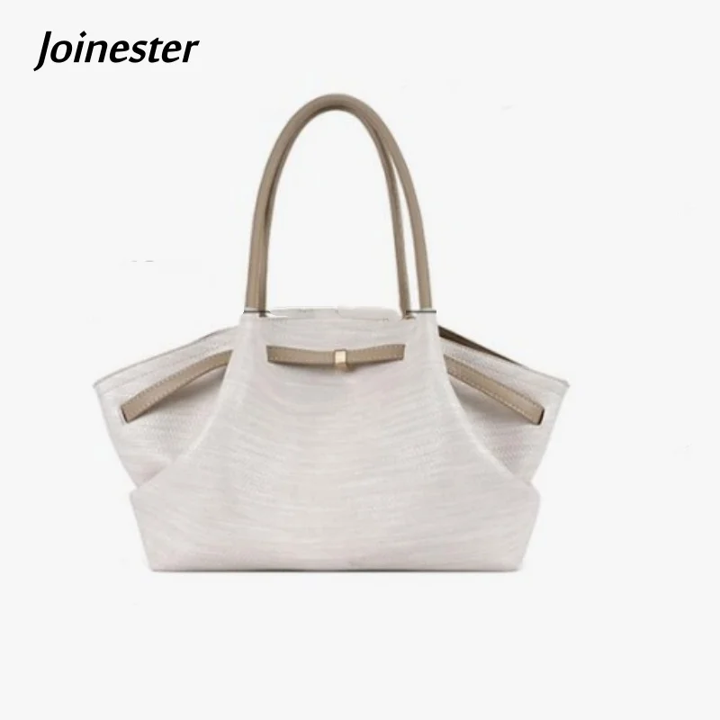 

Pure Color Large Shoulder Bag for Lady Fashion Versatile Hobos Handbag Magnetuc Snap Functional Commuting Bags