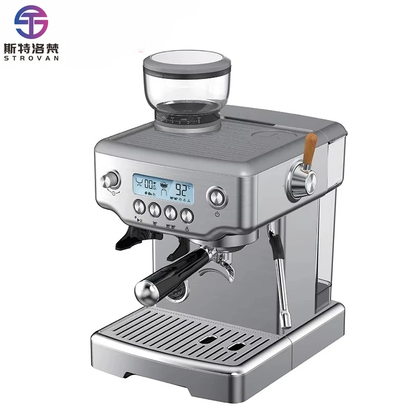 

Кофеварка для эспрессо, 15 бар, профессиональная коммерческая итальянская кофеварка с кофемолкой