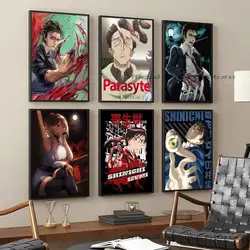 1pc Japanese Anime Parasytes Poster Self-adhesive Art Waterproof Paper Sticker Coffee House Bar Room Wall Decor