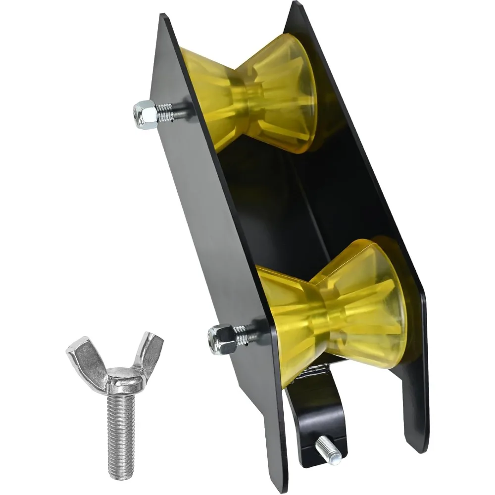 

Water Well Pump Pulling Tool with Cable Rollers for Well Pump Poly Pipe Flexible Pipe Wire Installation Includes Extra Horn