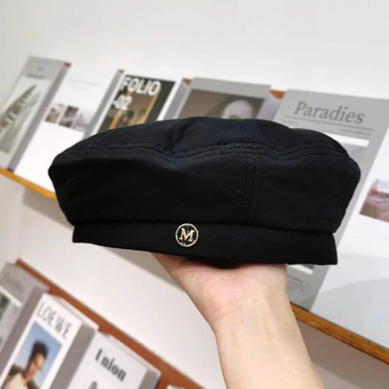 Men Women Girls Letter Embroidery Travel Beret Hat Painter Hat Boina French Hat Beret Autumn Winter Berets