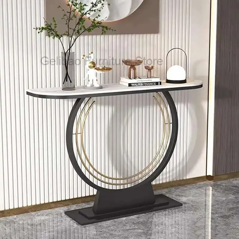 

Vintage Entryways Console Table Beauty Luxury Glam Marble Console Table Minimalist Design Woonkamer Tafel Home Furniture