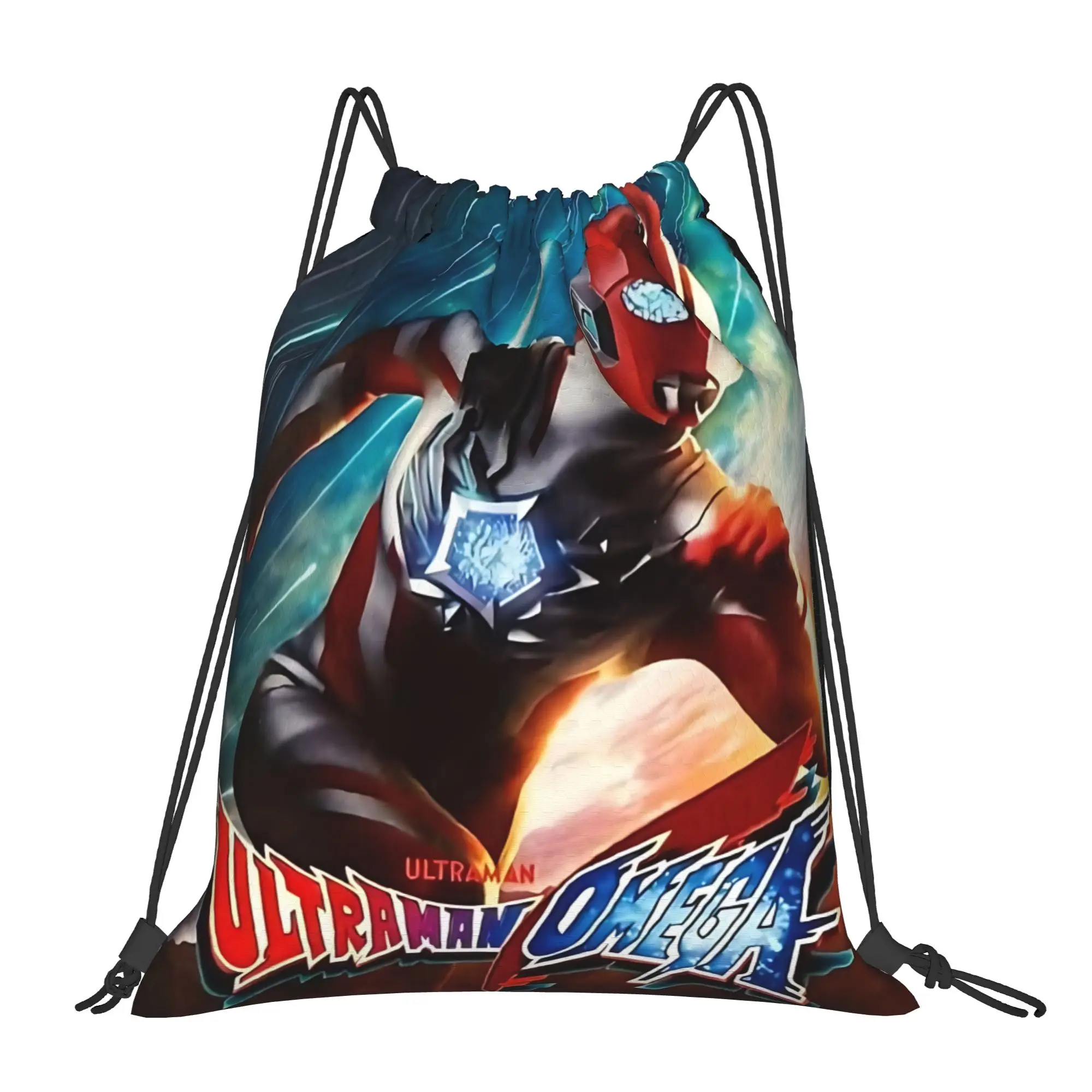 For travel Pouch Ultraman  Kawaii Drawstring Bags Sports Shoe Clothes Storage Multi-function Teen Portable Rucksack